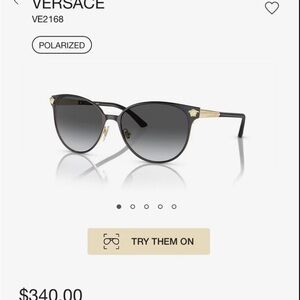 Authentic Versace polarized Sunglasses